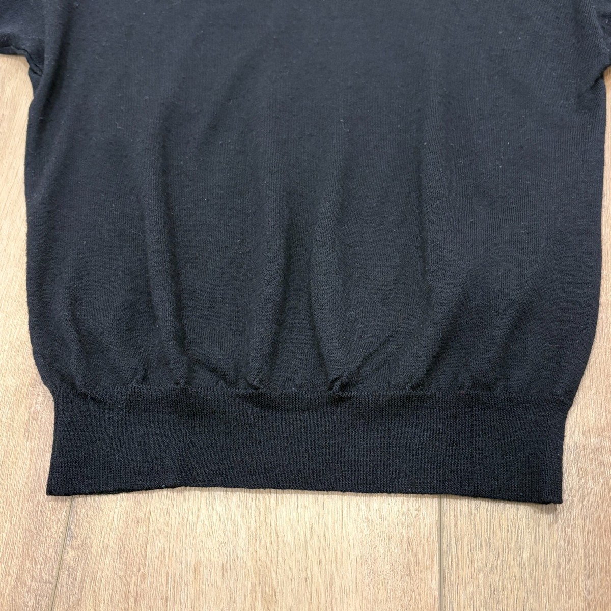 🌟THEORY🌟 PAULET FLUIDITY WOOL SILK TURTLENECK SWEATER BLACK SZ XS View 3