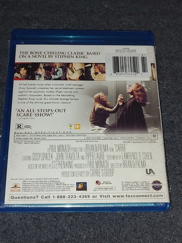Lot Of 6 Horror Sci-fi Blu Ray DVD Pop Art Collection Fly Carrie Killer Klowns - Picture 9 of 15