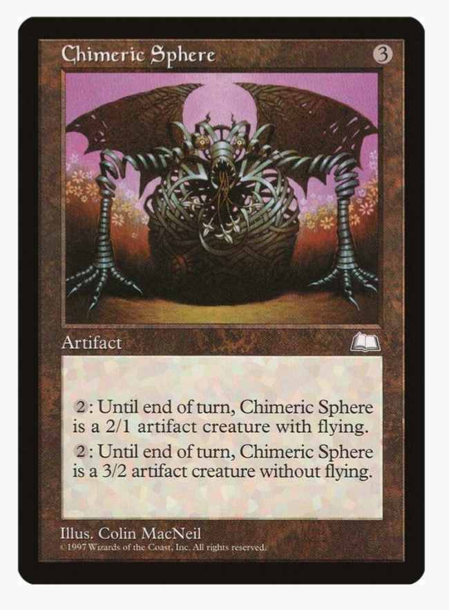 Chimeric Sphere | MTG WTH | EDH Commander Artifact Creature Mana Sink Flyer | MP