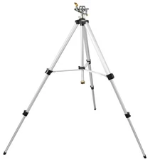 Heavy Duty Impact Sprinkler on Tripod Base, Extra Tall Metal Pulsating Telesc...