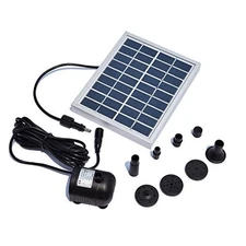 2W Solar Bird Bath Fountain Pump, Solar Water Decorative Fountain Standing 