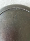 Lodge RARE # 4 Skillet 3 Notch Vintage Cast Iron E Mold Mark Heat Ring Restored