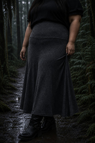 The Wandering Willow Skirt | Long Comfortable Black Burgundy Gray Teal