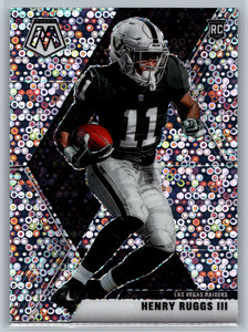 Henry Ruggs III 2020 Panini Mosaic No Huddle Prizm Rookie #205 Las Vegas Raiders