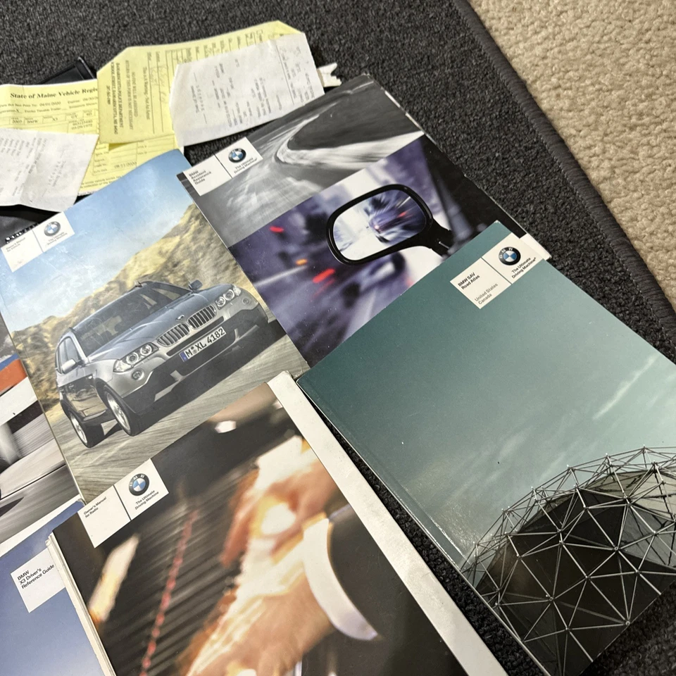 BMW X3 3.0si 2007 folleto OEM manuales de servicio todo guantera Foto 3 de 4