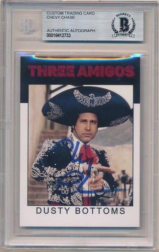 CHEVY CHASE 1986 VARIATION SIGNED AUTOGRAPH DUSTY BOTTOMS BGS AUTHENTIC AUTO C