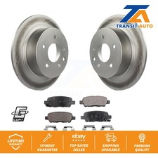 Coat Brake Rotor Semi-Metallic Pad Rear Kit For Nissan Sentra Altima Juke Maxima