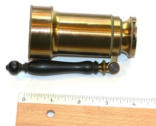 PLOSSL WIEN POCKET TELESCOPE C1840 EBONY HANDLE GOOD COND. 3 DRAW.
