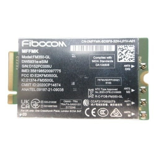 DELL DW5931E Internal WWAN