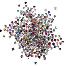 300 pezzi di perline di cristallo Diamante colorate e scintillanti da cucire