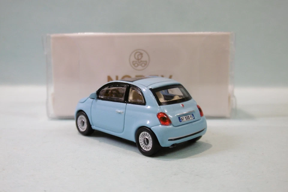 Norev - FIAT 500 2008 bleu clair réf. 770064 Neuf NBO HO 1/87 - Photo 2/2
