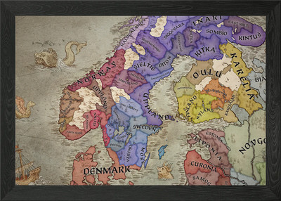 Scandinavia 867 Framed Wall Art Poster Canvas Print Picture