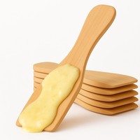 10X Raclette Schaber Aus Holz - Praktische Racletteschieber / KäSe-Spachtel