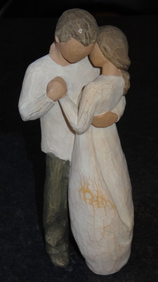 DEMDACO WILLOW TREE 'PROMISE' 9'' GROSSE FIGUR LIEBEVOLLES PAAR LIEBE TANZ HOCHZEIT