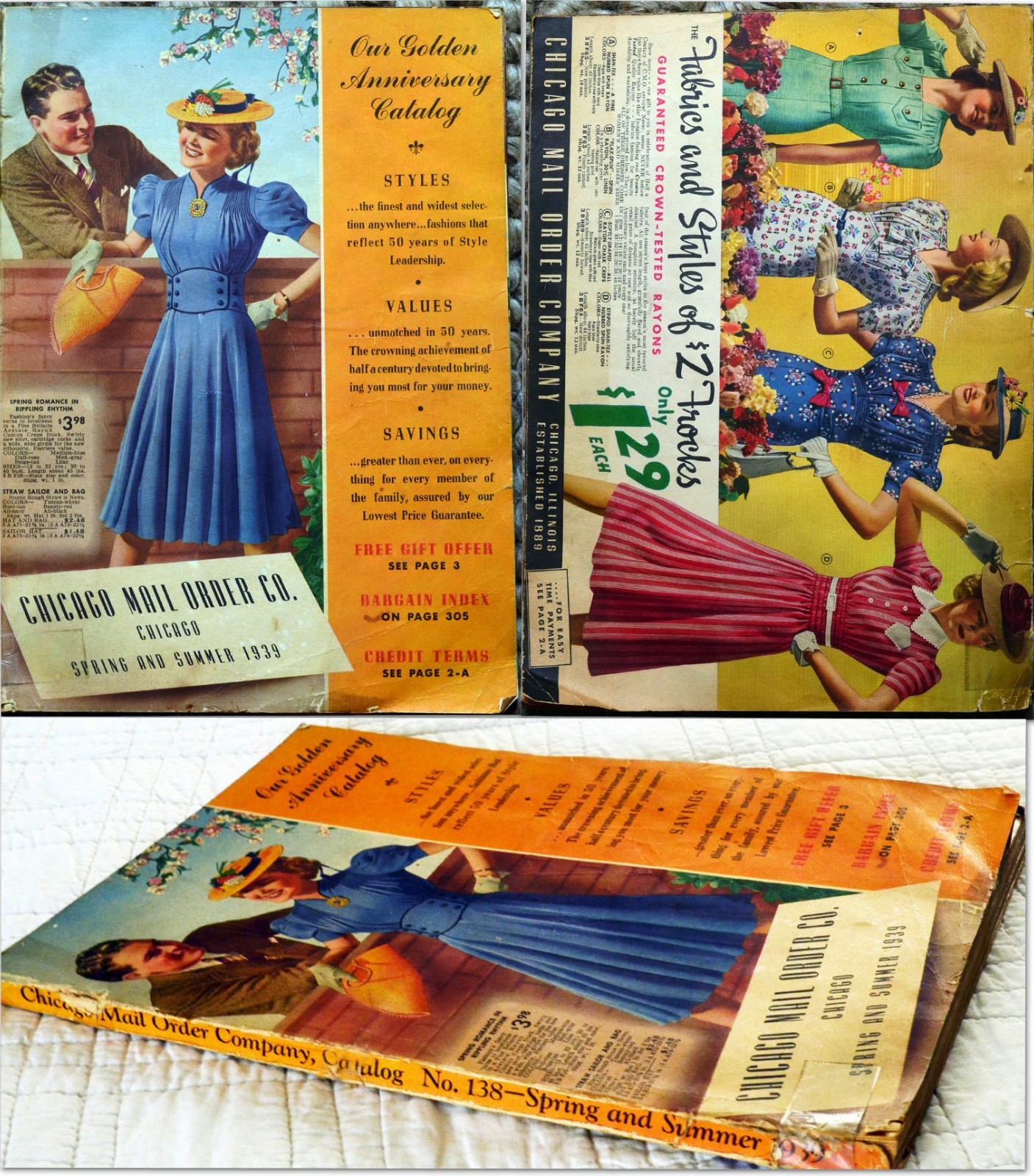 1939 Chicago Mail Order_Late 30s Fashions_Rockabilly_Hats_Shoes_Men's Wear_Swing