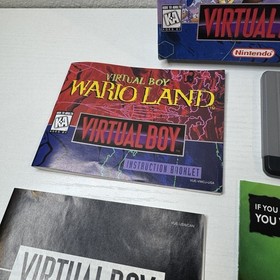 Virtual Boy Wario Land (Nintendo Virtual Boy, 1995) Complete CIB
