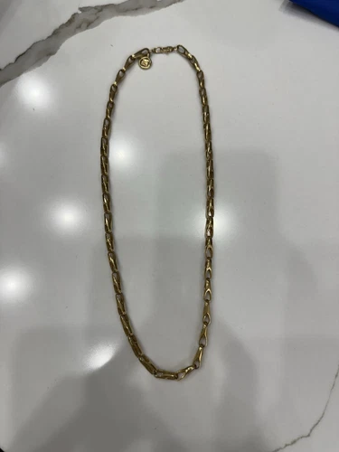 Givenchy Collana Vintage Catena Tono Oro 20" Firmata