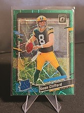 2023 Panini Donruss Optic - Rated Rookie Sean Clifford #242 Green Velocity Prizm