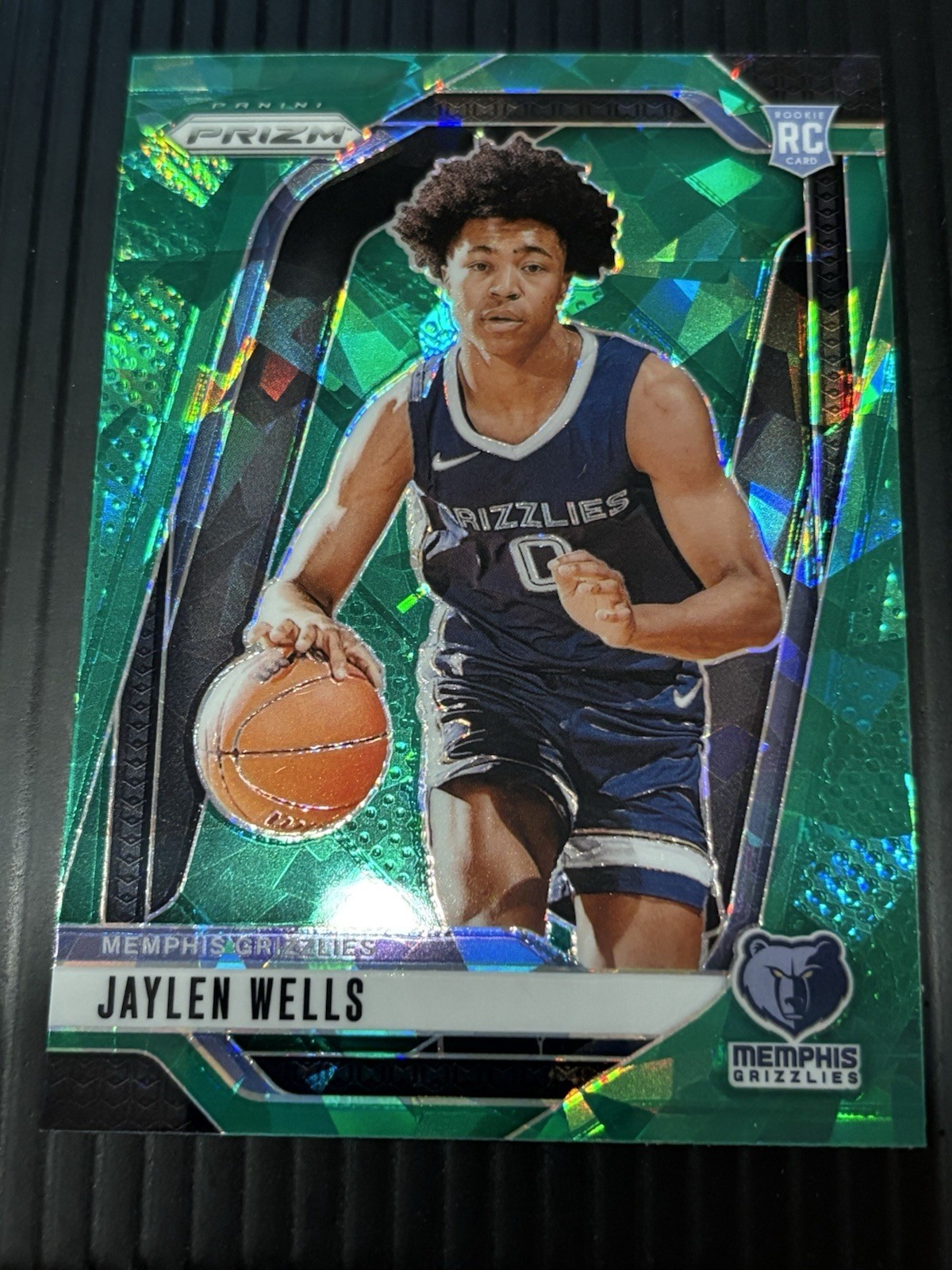 2024-25 Panini Prizm - Jaylen Wells #239 Green Ice Prizm (RC)