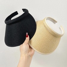 Womens Clip On Sun Visor Ladies Hat Cotton Clip On Sun Visor Tennis Golf Beach