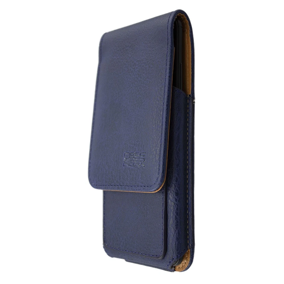 caseroxx Klappetui für Bluboo Maya in blau aus Echtleder - Bild 3 von 4