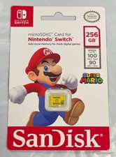 SANDISK 256GB microSDXC CARD FOR NINTENDO SWITCH- BRAND NEW