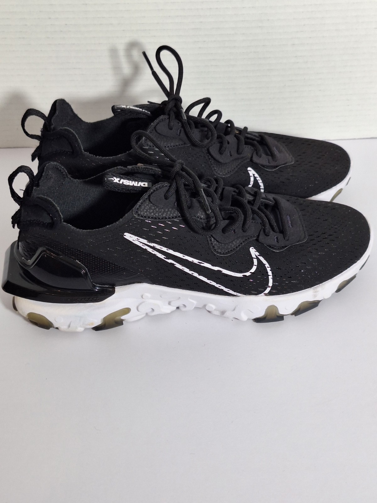 Nike React Vision Black White Running Sneakers Me… - image 1
