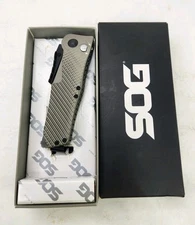 SOG Quake Folding Knife3.5" Two-Tone VG-10 Called Japanese Super Steel.AUTHENTIC