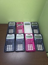 Lot Of 8 Texas Instruments TI-30 IIS  TI-30 IIB