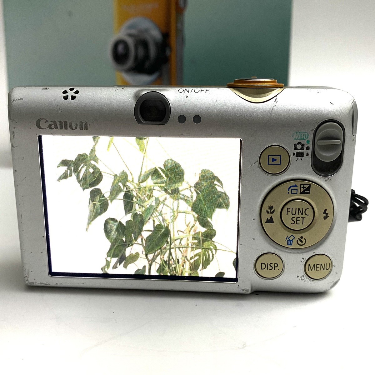 RARE Canon PowerShot SD1200 IS ORANGE - TESTED W/ Box, Battery