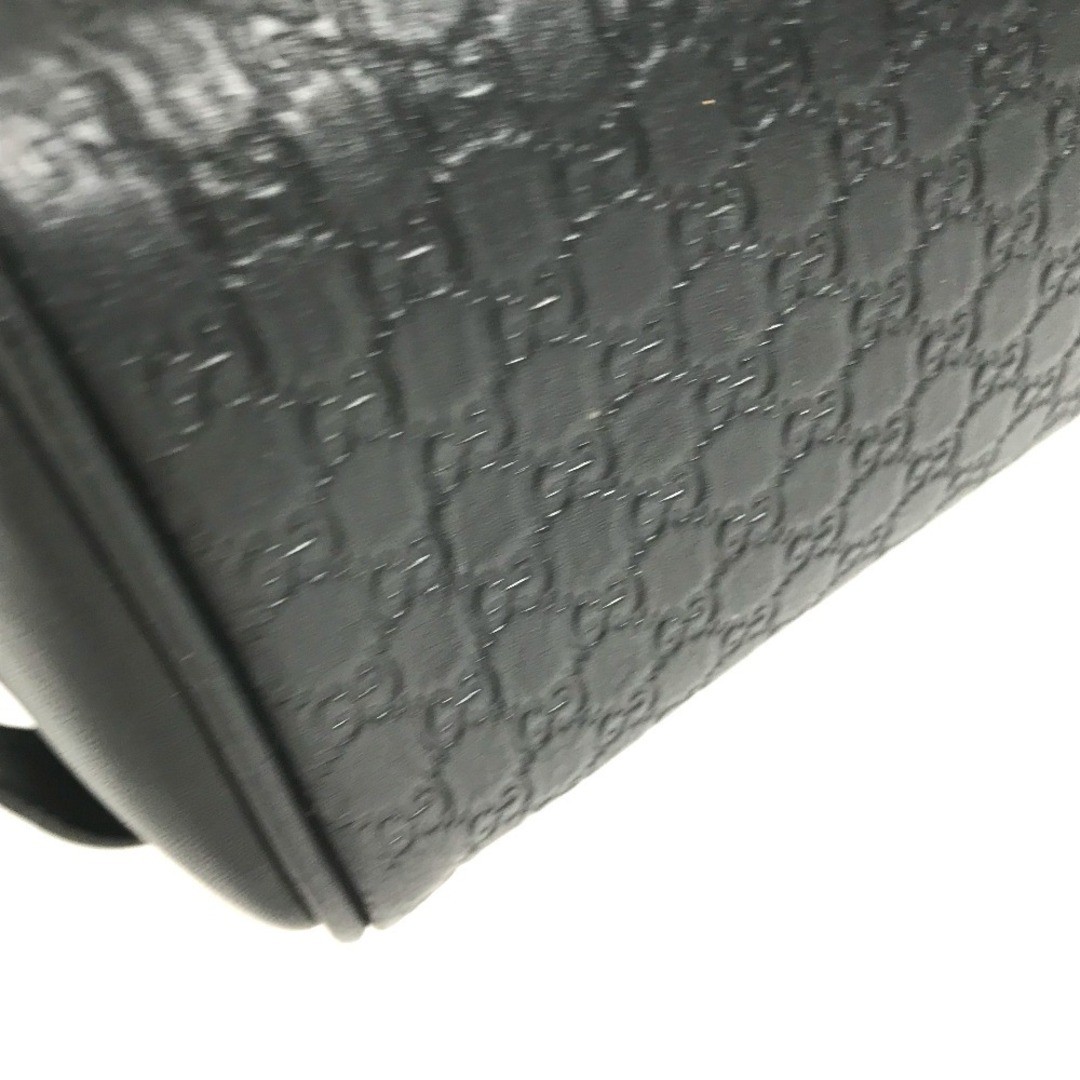 Gucci GG Logo Clutch Bag Black Leather Used with Handle Unisex thumbnail 7