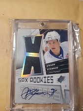 2008-09 SPx #190 Steven Stamkos RPA 171/199 ROOKIE DUAL JERSEY AUTO