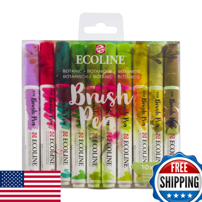 Ecoline Set Of 10 Brush Pens - Botanic