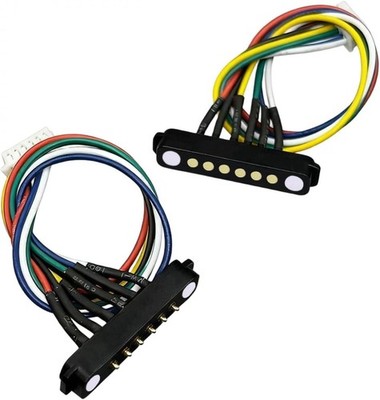 MagneticPogo Pin Connector Pair 10CM Cable 2Pack 3Pack 4Pack 5P Model: 6Pin/N