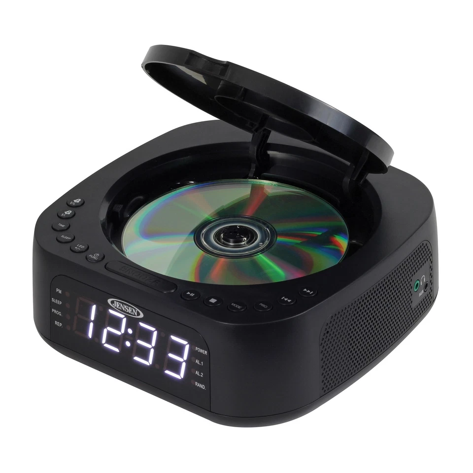 Stereo Digital Dual-Alarm Clock with Top-Loading CD Player, FM Tuner, USB... - Image 2 of 4