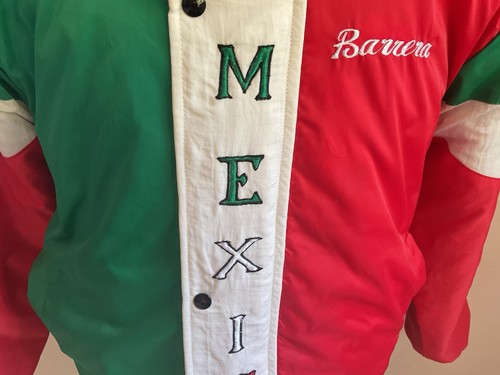 Vintage Mexico Bomberjacke Gr. L Pit-Pit 22 Stickerei Boxer Marco Antonio Barrera - Bild 6 von 17