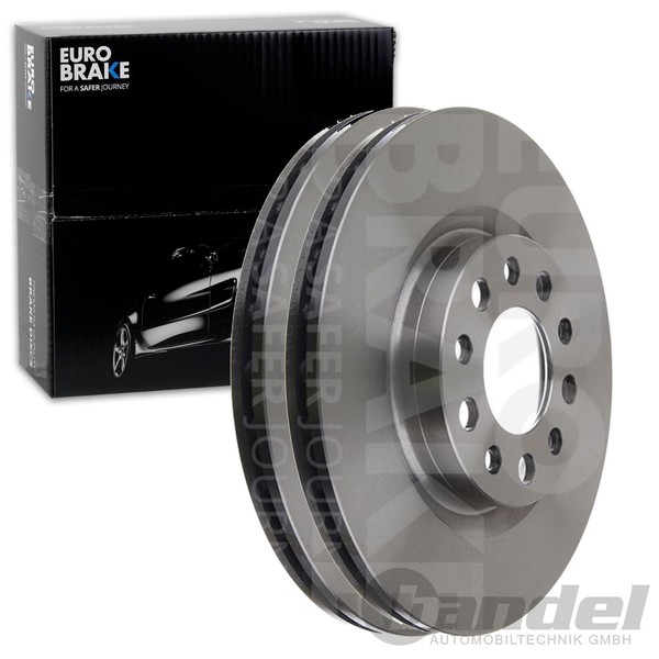 2X Eurobrake Bremsscheiben 292Mm BelÜFtet Hinten Passend FÜR Alfa Romeo 159-image