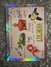 2025 Keepsake Invincible Monster Girl Eve Robot Quad Signagraph Blood Splatter