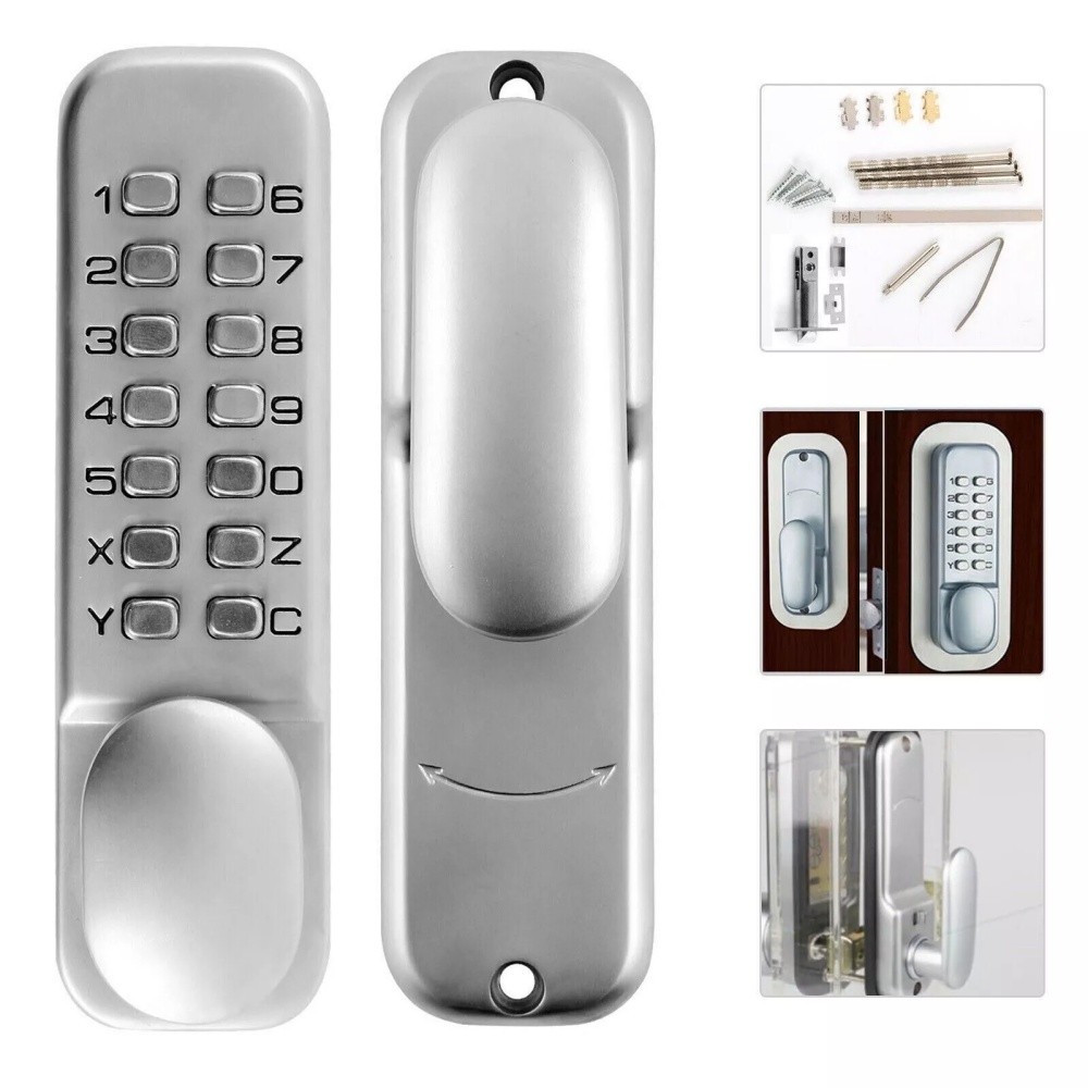 Digital Code Door Lock KeyPad Combination Key Coded Button Security Gate Locks