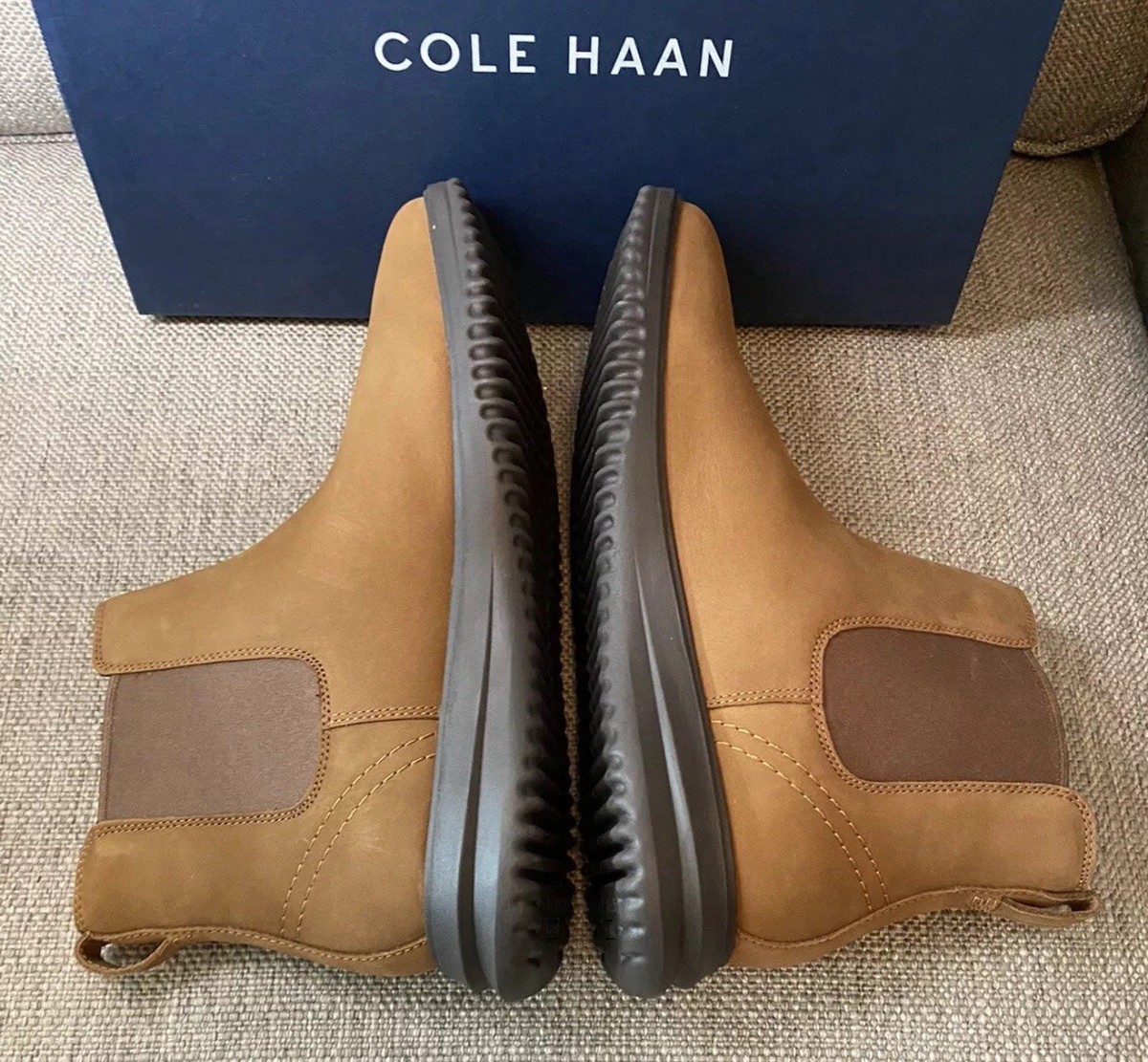 Cole Haan Grand Plus Chelsea Boots Brown Lumber Java C38789  display picture 1