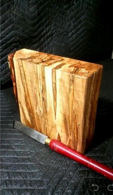 1) 12''×12''×3'' Amberosia Maple Turning Blanks Thick wood block Salad Bowl Carving
