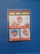 1971 Topps NL Home Run Leaders Johnny Bench/Billy Williams/Tony Perez #66