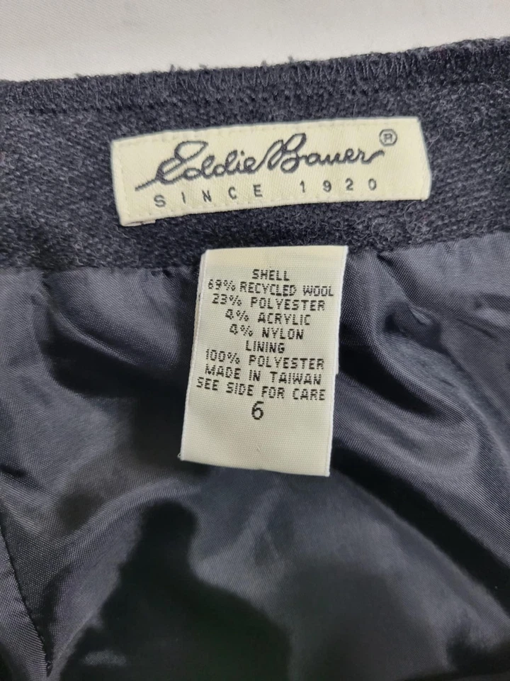 Falda envolvente Eddie Bauer para mujer talla 6 lana reciclada azteca tribal boho Foto 3 de 4