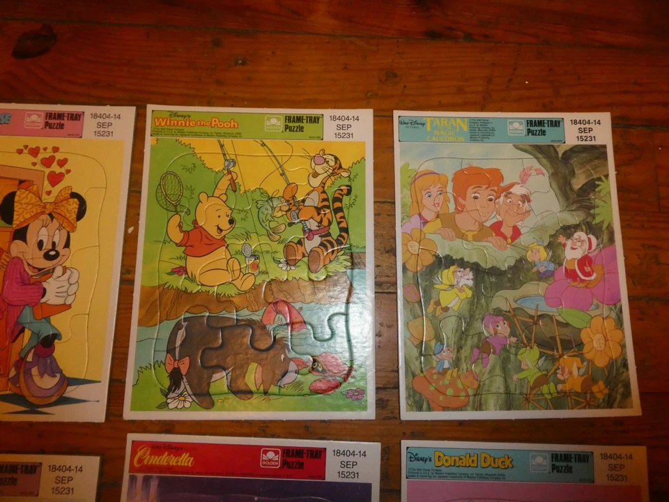Lot of Vintage 8 Count FRAME TRAY Puzzle’s Walt Disney All Brand NEW Old Stock - Image 4 of 4