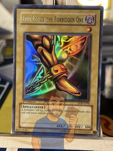 Left Leg of the Forbidden One LOB-E098 Ultra Rare 1st Edition Near Mint Yugioh