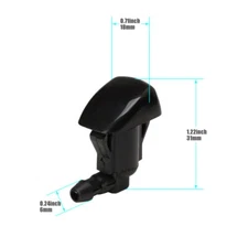 2×For Toyota Liquid Front Windshield Wiper Blade Washer Nozzle Jet Hood Spray