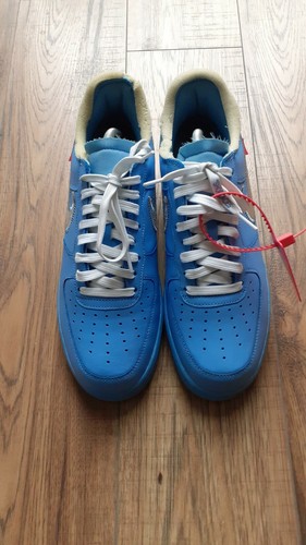 Nike Air Force 1 BASSO X off-white MCA University Blue dimensioni: UK9/US10  USATO | eBay