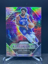 2020-21 Prizm - JOEL EMBIID - Fireworks Silver Hyper Prizm #13