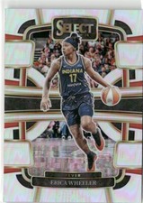 2023-24 Panini Select WNBA Silver Prizm Erica Wheeler Indiana Fever #19 Parallel