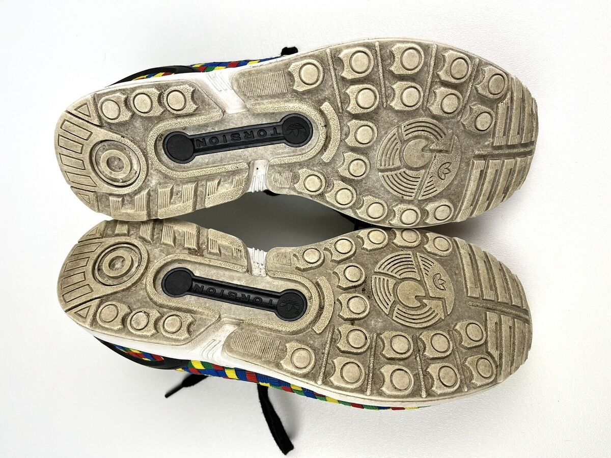 adidas Torsion ZX Flux shoes Rainbow multi color Weave men's adidas Torsion ZX Flux shoes Rainbow multi color Weave men's